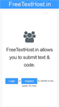 Mobile Screenshot of freetexthost.in