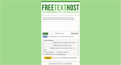 Desktop Screenshot of freetexthost.com