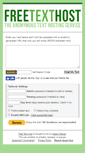 Mobile Screenshot of freetexthost.com